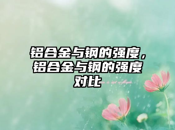 鋁合金與鋼的強度，鋁合金與鋼的強度對比