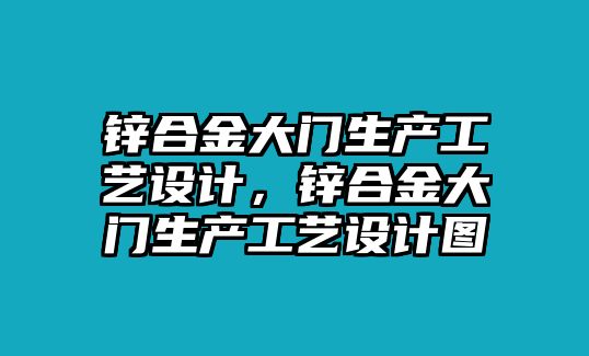 鋅合金大門生產(chǎn)工藝設(shè)計，鋅合金大門生產(chǎn)工藝設(shè)計圖