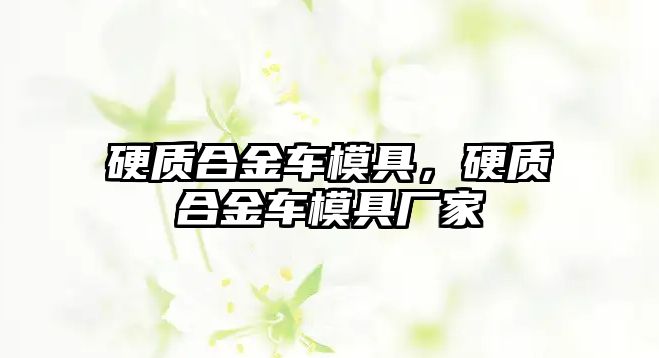 硬質(zhì)合金車模具，硬質(zhì)合金車模具廠家