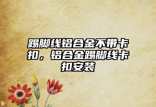 踢腳線鋁合金不帶卡扣，鋁合金踢腳線卡扣安裝