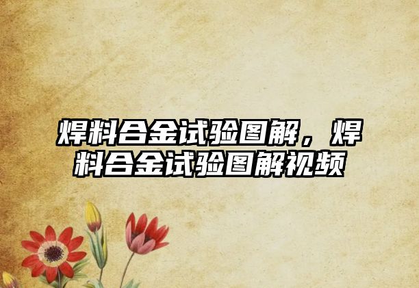 焊料合金試驗圖解，焊料合金試驗圖解視頻