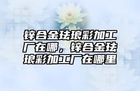 鋅合金琺瑯彩加工廠在哪，鋅合金琺瑯彩加工廠在哪里