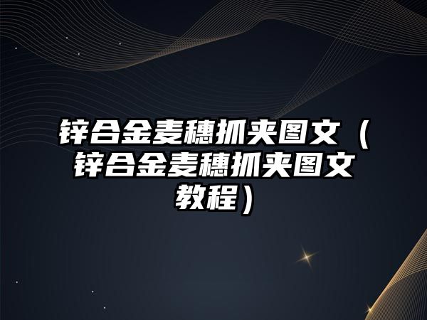 鋅合金麥穗抓夾圖文（鋅合金麥穗抓夾圖文教程）