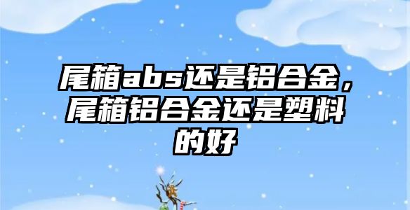 尾箱abs還是鋁合金，尾箱鋁合金還是塑料的好