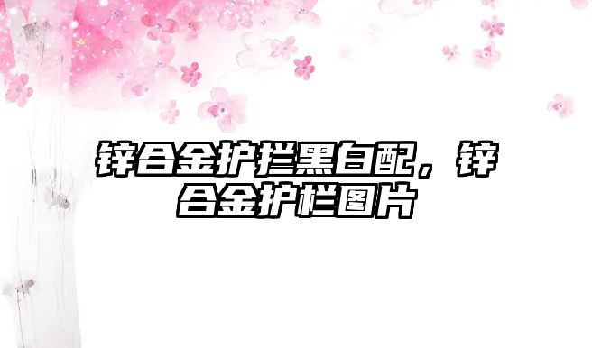 鋅合金護攔黑白配，鋅合金護欄圖片