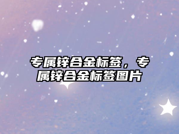 專屬鋅合金標簽，專屬鋅合金標簽圖片