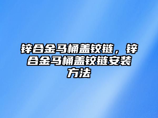 鋅合金馬桶蓋鉸鏈，鋅合金馬桶蓋鉸鏈安裝方法