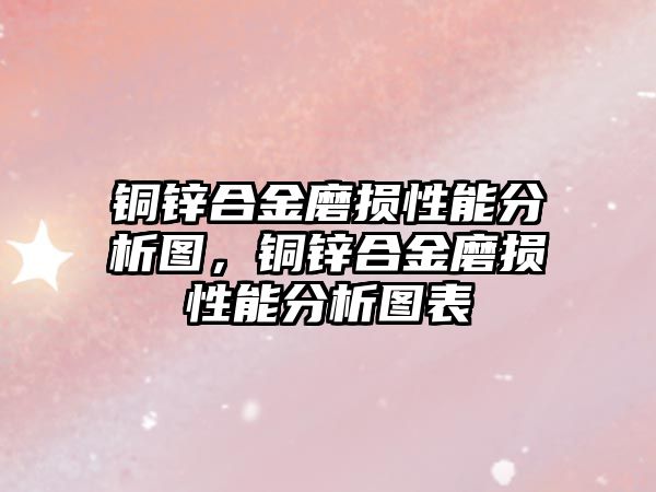 銅鋅合金磨損性能分析圖，銅鋅合金磨損性能分析圖表