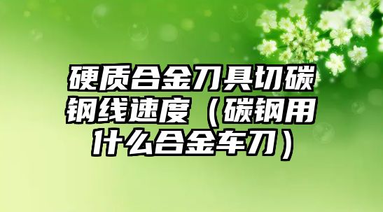 硬質(zhì)合金刀具切碳鋼線速度（碳鋼用什么合金車刀）