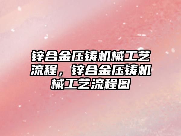 鋅合金壓鑄機械工藝流程，鋅合金壓鑄機械工藝流程圖