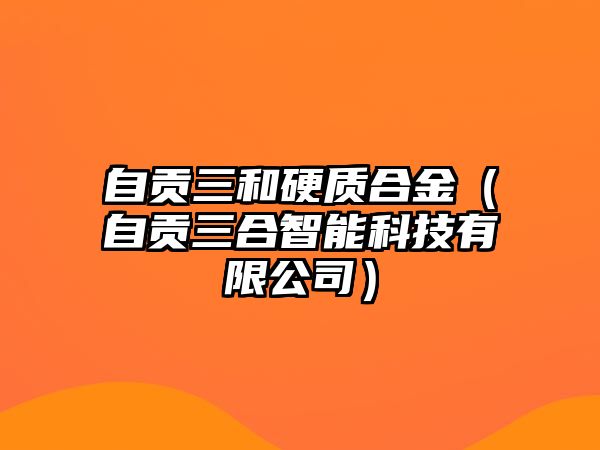 自貢三和硬質(zhì)合金（自貢三合智能科技有限公司）