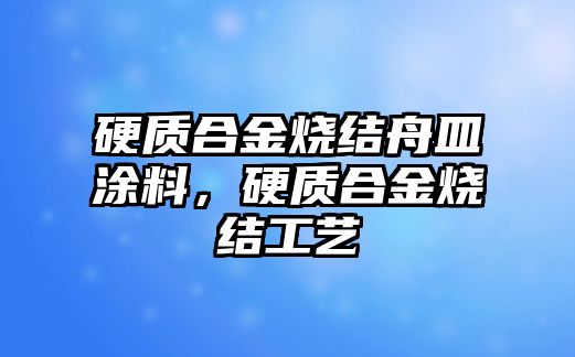 硬質(zhì)合金燒結(jié)舟皿涂料，硬質(zhì)合金燒結(jié)工藝