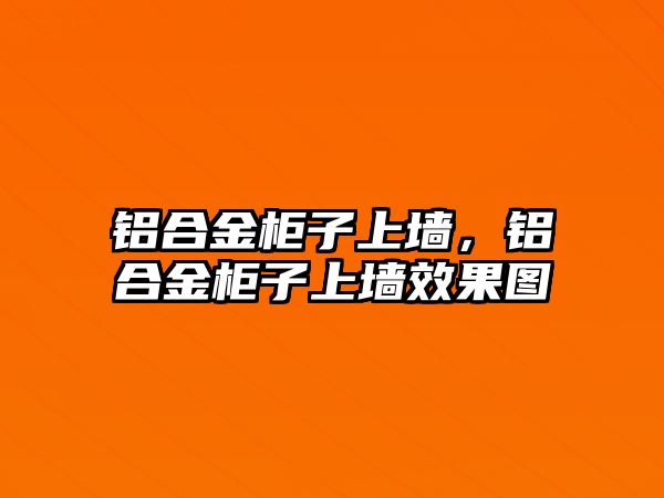 鋁合金柜子上墻，鋁合金柜子上墻效果圖