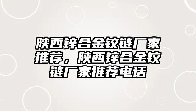 陜西鋅合金鉸鏈廠家推薦，陜西鋅合金鉸鏈廠家推薦電話