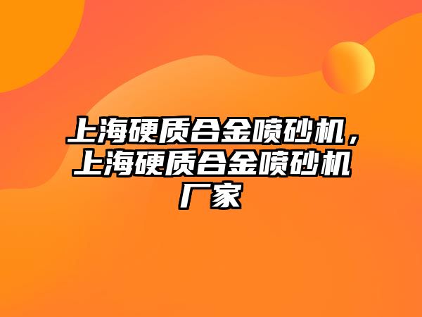 上海硬質(zhì)合金噴砂機(jī)，上海硬質(zhì)合金噴砂機(jī)廠家