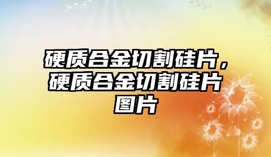 硬質(zhì)合金切割硅片，硬質(zhì)合金切割硅片圖片