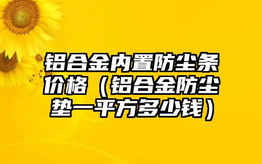 鋁合金內(nèi)置防塵條價(jià)格（鋁合金防塵墊一平方多少錢）