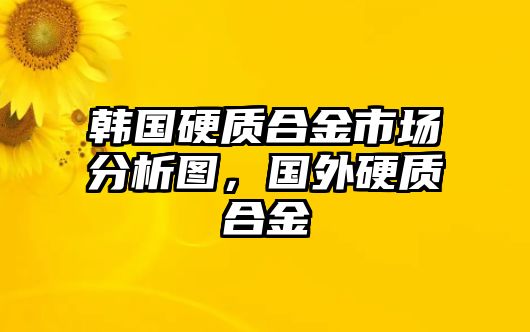 韓國(guó)硬質(zhì)合金市場(chǎng)分析圖，國(guó)外硬質(zhì)合金