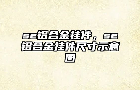 se鋁合金掛件，se鋁合金掛件尺寸示意圖