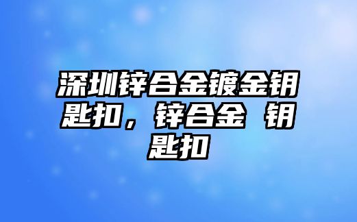 深圳鋅合金鍍金鑰匙扣，鋅合金 鑰匙扣