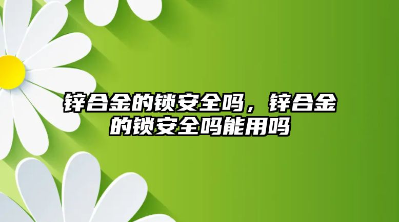 鋅合金的鎖安全嗎，鋅合金的鎖安全嗎能用嗎