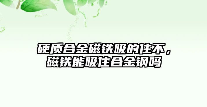 硬質(zhì)合金磁鐵吸的住不，磁鐵能吸住合金鋼嗎