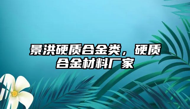 景洪硬質(zhì)合金類(lèi)，硬質(zhì)合金材料廠家