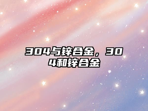 304與鋅合金，304和鋅合金