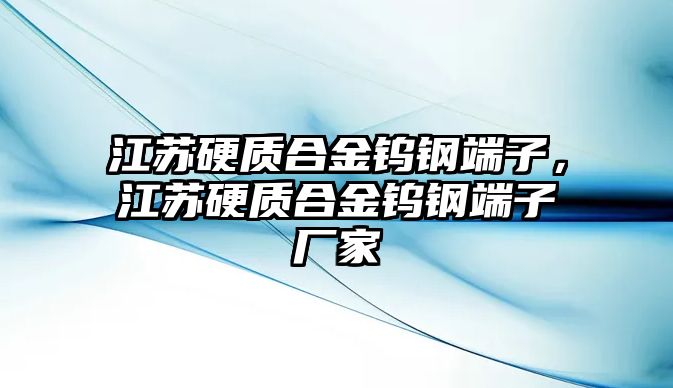 江蘇硬質(zhì)合金鎢鋼端子，江蘇硬質(zhì)合金鎢鋼端子廠家