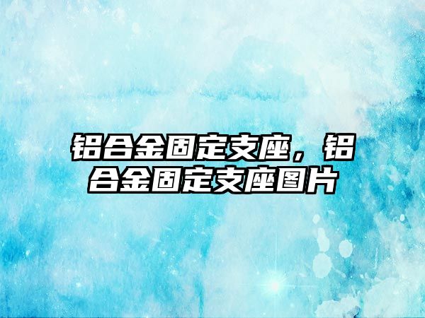 鋁合金固定支座，鋁合金固定支座圖片