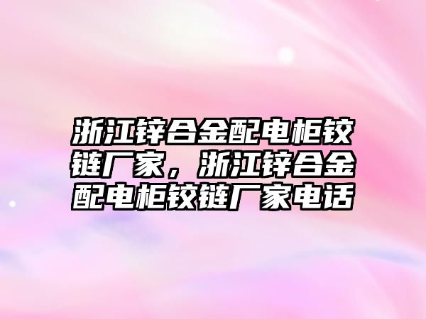 浙江鋅合金配電柜鉸鏈廠家，浙江鋅合金配電柜鉸鏈廠家電話