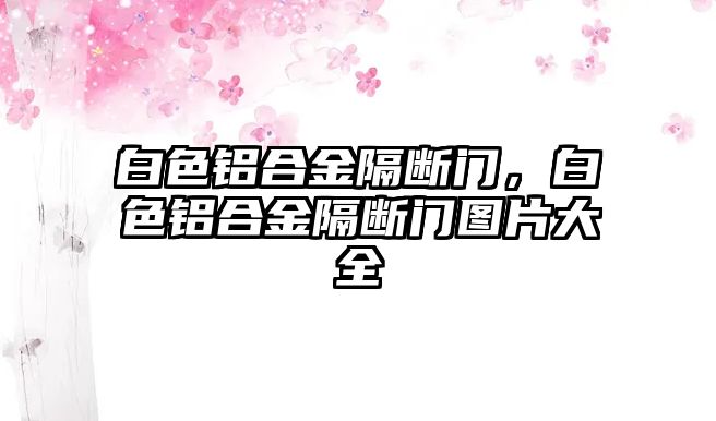 白色鋁合金隔斷門，白色鋁合金隔斷門圖片大全