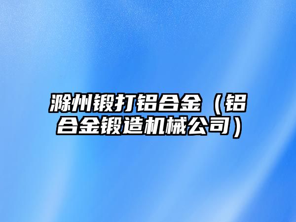 滁州鍛打鋁合金（鋁合金鍛造機械公司）