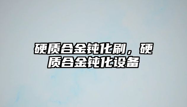 硬質(zhì)合金鈍化刷，硬質(zhì)合金鈍化設(shè)備