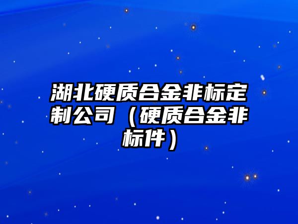 湖北硬質(zhì)合金非標(biāo)定制公司（硬質(zhì)合金非標(biāo)件）