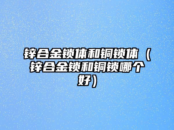 鋅合金鎖體和銅鎖體（鋅合金鎖和銅鎖哪個好）