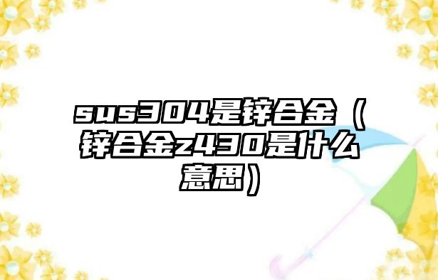 sus304是鋅合金（鋅合金z430是什么意思）