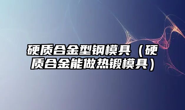 硬質(zhì)合金型鋼模具（硬質(zhì)合金能做熱鍛模具）