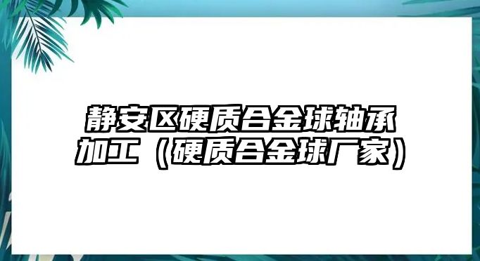 靜安區(qū)硬質(zhì)合金球軸承加工（硬質(zhì)合金球廠家）