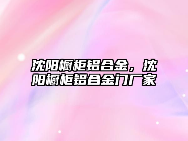 沈陽櫥柜鋁合金，沈陽櫥柜鋁合金門廠家