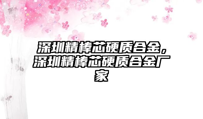 深圳精棒芯硬質(zhì)合金，深圳精棒芯硬質(zhì)合金廠家