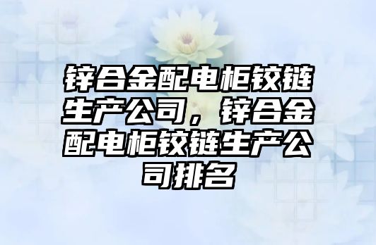 鋅合金配電柜鉸鏈生產公司，鋅合金配電柜鉸鏈生產公司排名