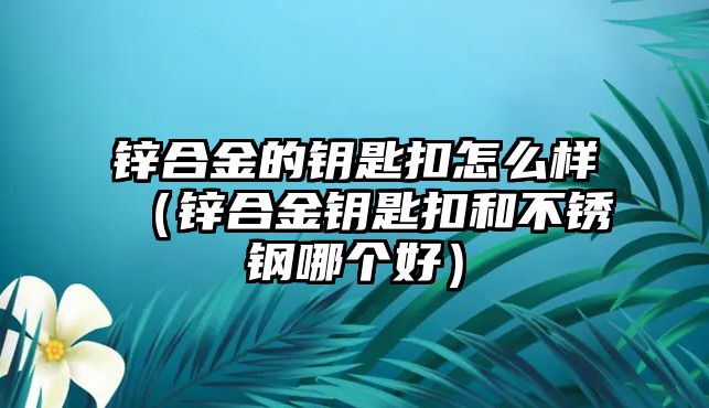 鋅合金的鑰匙扣怎么樣（鋅合金鑰匙扣和不銹鋼哪個(gè)好）