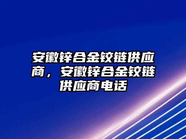 安徽鋅合金鉸鏈供應(yīng)商，安徽鋅合金鉸鏈供應(yīng)商電話(huà)