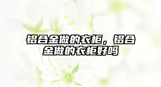 鋁合金做的衣柜，鋁合金做的衣柜好嗎