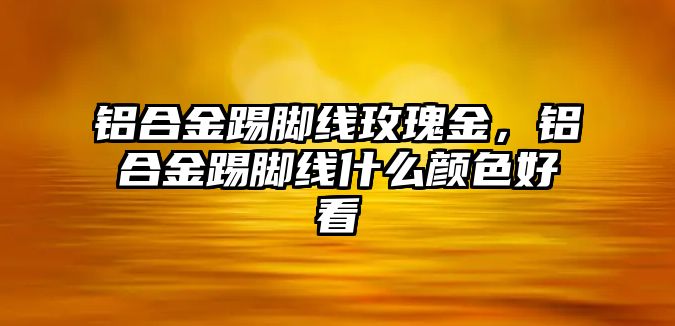 鋁合金踢腳線玫瑰金，鋁合金踢腳線什么顏色好看