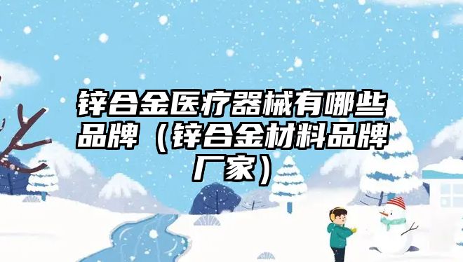 鋅合金醫(yī)療器械有哪些品牌（鋅合金材料品牌廠家）