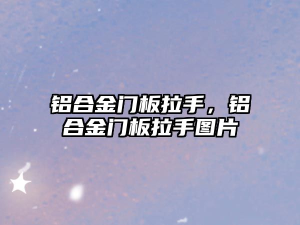 鋁合金門板拉手，鋁合金門板拉手圖片