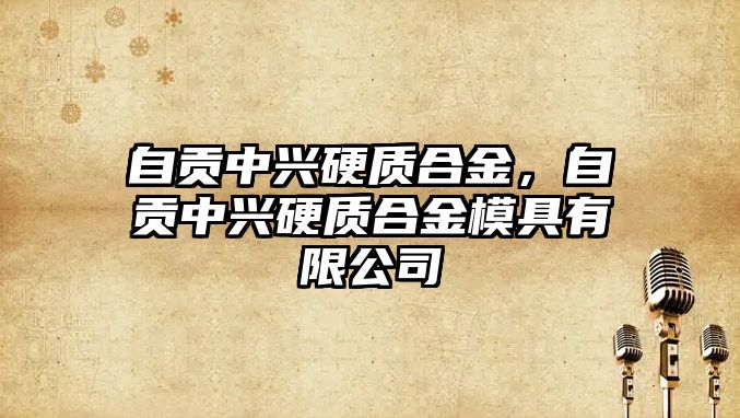 自貢中興硬質(zhì)合金，自貢中興硬質(zhì)合金模具有限公司