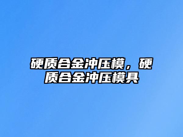 硬質(zhì)合金沖壓模，硬質(zhì)合金沖壓模具